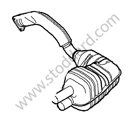 MAIN EXHAUST MUFFLER  RIGHT CYL. 1 - 3 5 Versions available for this part