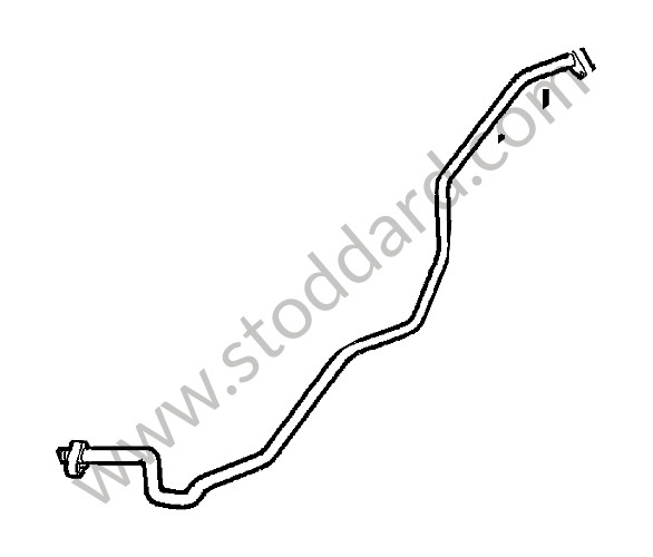 99757309605 - PRESSURE LINE for Porsche 997 Turbo 10-13 &bull; 2010 &bull; 997 Turbo &bull; Coupe &bull; Manual Gearbox, 6 Speed