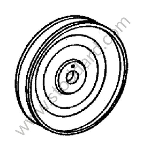 93010212603 - PULLEY for Porsche 911 Turbo + 965 &bull; 1975 &bull; 3.0 Turbo &bull; Coupe &bull; Manual Gearbox, 4 Speed