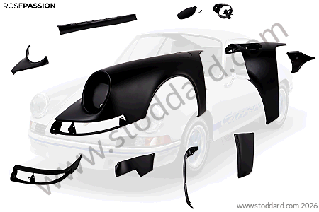 FRONT FENDER / FRONT FENDER REPAIR PART for Porsche 911 65-69 &bull; 1969 &bull; 2.0T &bull; Coupe &bull; Manual Gearbox, 5 Speed