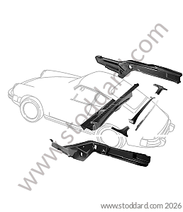 REAR INTERNAL SHEET METAL for Porsche 911 74-77 + 912E &bull; 1976 &bull; 912E &bull; Coupe &bull; Manual Gearbox, 5 Speed