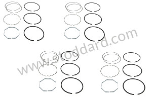 **Deves 1359 Piston Ring Set For 1600 Engine. 82.50 Bore 2 / 2 / 2 / 5 MM (SIC10313590)