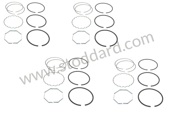 SIC10313590 - **Deves 1359 Piston Ring Set For 1600 Engine. 82.50 Bore for Porsche 356B T5 &bull; 1959 &bull; 1600 (616/1 T5) &bull; Cabrio B T5 &bull; Manual Gearbox, 4 Speed