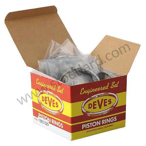 SIC10318600020 - Deves 1860 020 Piston Rings Set For 1600 Big Bore Pistons, 85.50 Bore. for Porsche 