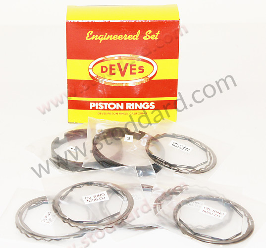 SIC10318760 - Deves 1876 Piston Ring Set, 2.0 Liter 911T (w/kolbenschmidt) 81968-1969. for Porsche 