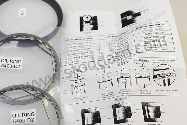 SIC10318920 - Deves 1892 Piston Ring Set For 2.2 Liter 911t W/ Mahle Pistons. for Porsche 