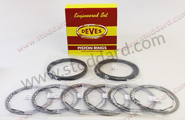 SIC10319800 - Deves 1980 Piston Ring Set. 3.0 911sc for Porsche 