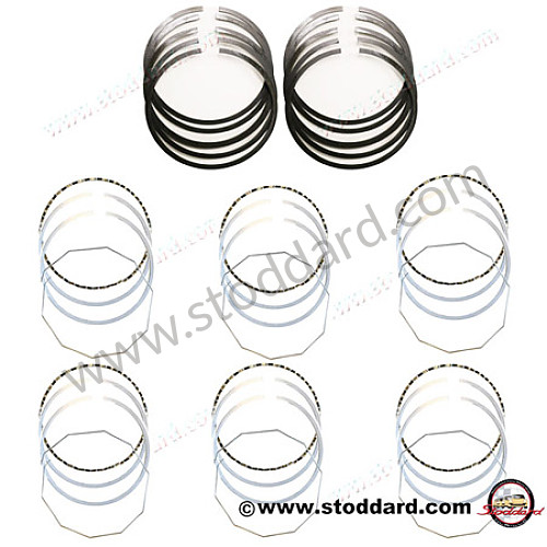 SIC10319800 - Deves 1980 Piston Ring Set. 3.0 911sc for Porsche 