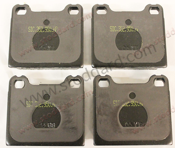 SIC352950HP - Brake Pad, M-Caliper, Stoddard / Hawk D31 for Porsche 