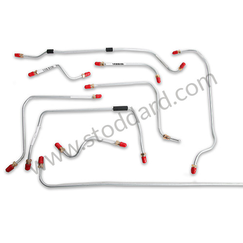 SIC35560000 - Brake Line Kit, 9-Piece Precision Pre-Bent.  Galvanized 
911 912 1964-1967 for Porsche 