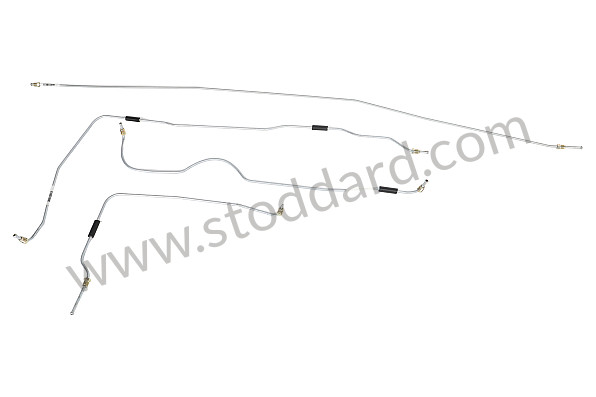 SIC35580010SS - Precision Pre-Bent Stainless Steel Brake Line Kit For 914 1970-1974 for Porsche 