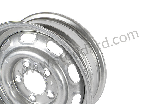 SIC36102210 - 15 x 5.5 POWDER COATED DISC WHEEL OFFSET : 42mm for Porsche 