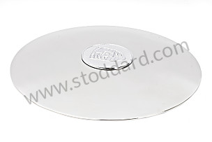 Chrome Hubcap With Raised Chrome Crest For Disc Brake Steel Wheels  (SIC36103101)