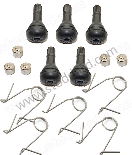 SIC36141500 - Schrader Tire Valve And Wire Retainer Kit .625 Rim Holes for Porsche 