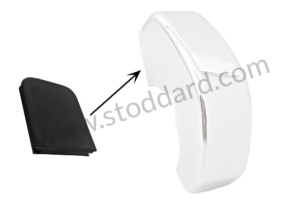 SIC50531620 - Front Bumper Guard Plastic Insert, Right, 911 912 1969-1973 for Porsche 911 70-73 &bull; 1970 &bull; 2.2E &bull; Coupe &bull; Manual Gearbox, 5 Speed