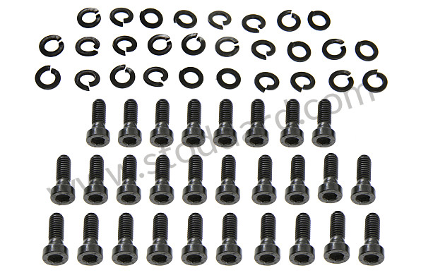 SIC52130106HDW - Seat Slider Hardware Set, Black Oxide Finish for Porsche 911 70-73 &bull; 1970 &bull; 2.2S &bull; Coupe &bull; Manual Gearbox, 5 Speed