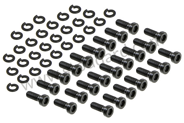SIC52130106HDW - Seat Slider Hardware Set, Black Oxide Finish for Porsche 911 70-73 &bull; 1970 &bull; 2.2S &bull; Coupe &bull; Manual Gearbox, 5 Speed
