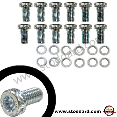 SIC52310202SET - Door Hinge Bolt Set, Early 911 912 for Porsche 