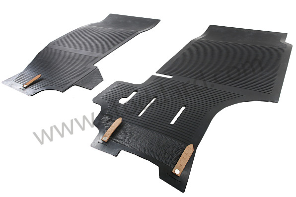SIC551011204 - Rubber Floor Mat Set (front And Rear) Concours Correct For 911 912 1965-1968 for Porsche 911 65-69 &bull; 1965 &bull; 2.0L &bull; Coupe &bull; Manual Gearbox, 5 Speed