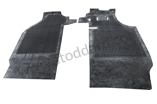 SIC551011204 - Rubber Floor Mat Set (front And Rear) Concours Correct For 911 912 1965-1968 for Porsche 911 65-69 &bull; 1965 &bull; 2.0L &bull; Coupe &bull; Manual Gearbox, 5 Speed