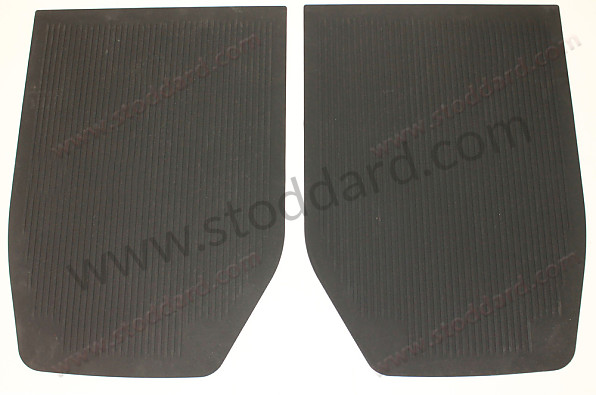 SIC55112000 - Rear Rubber Floor Mat Set 911 912 1965-1968 for Porsche 912 &bull; 1969 &bull; 912 1.6 &bull; Coupe &bull; Manual Gearbox, 4 Speed