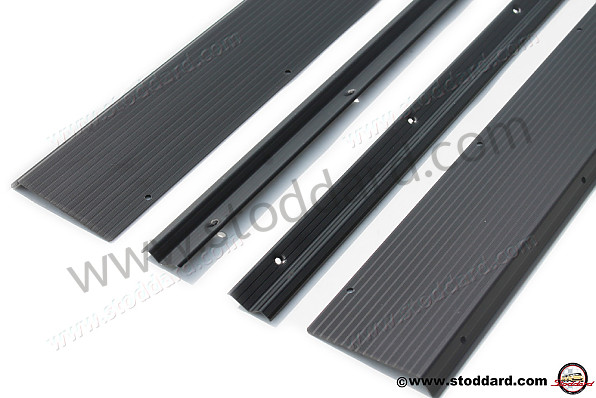 SIC55113710BLK - Threshold Set, Black Anodized For 914. Includes Two Large, Two Small Strips for Porsche 914 &bull; 1970 &bull; 914/4 1.7 &bull; Manual Gearbox, 5 Speed