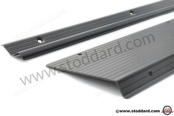 SIC55113710BLK - Threshold Set, Black Anodized For 914. Includes Two Large, Two Small Strips for Porsche 914 &bull; 1970 &bull; 914/4 1.7 &bull; Manual Gearbox, 5 Speed