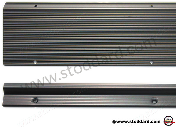 SIC55113710BLK - Threshold Set, Black Anodized For 914. Includes Two Large, Two Small Strips for Porsche 914 &bull; 1970 &bull; 914/4 1.7 &bull; Manual Gearbox, 5 Speed