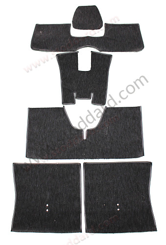 SIC55191112 - Carpet Set, Velour. 911 Coupe 1969-1973 With s Trim Package for Porsche 911 70-73 &bull; 1970 &bull; 2.2T &bull; Coupe &bull; Manual Gearbox, 4 Speed