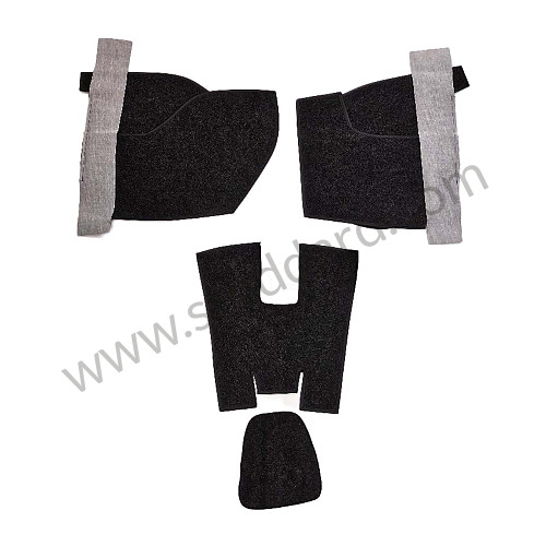 SIC55191207 - Carpet Set, Charcoal Perlon. 1969 912 Coupe for Porsche 