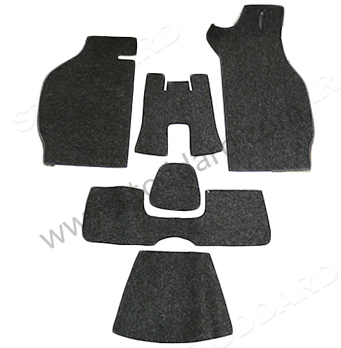 SIC55191208 - Carpet Set, Charcoal Perlon. 1969 912 Targa for Porsche 