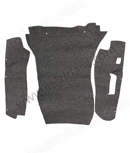 SIC55199170 - Front Trunk Mat Set, Charcoal Perlon, 911 1974-76 for Porsche 911 74-77 + 912E &bull; 1976 &bull; 2.7 &bull; Coupe &bull; Manual Gearbox, 4 Speed