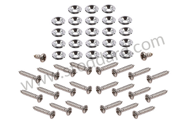 SIC55500100 - Door And Rear Panel Hardware Kit. 911 912 1965-1968. for Porsche 912 &bull; 1966 &bull; 912 1.6 &bull; Coupe &bull; Manual Gearbox, 4 Speed