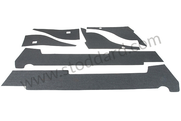 SIC55650023 - Interior Sound Insulation Kit For Gunwales And Inner Rear Fender. 911 912 1969-1973 for Porsche 