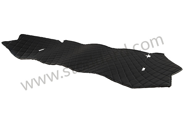 SIC556894BLK - Engine Compartment Sound Pad - Custom Leather With Diamond Stitching. 911 912 1965-1977 for Porsche 911 65-69 &bull; 1969 &bull; 2.0T &bull; Coupe &bull; Manual Gearbox, 5 Speed