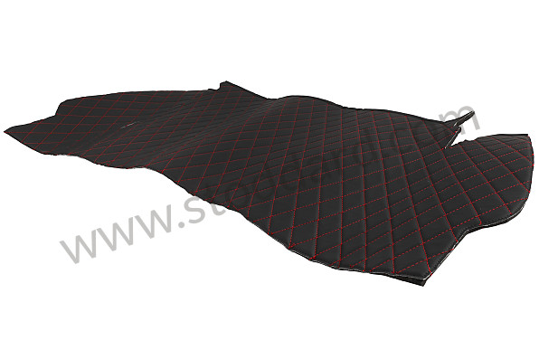 SIC556894RED - Engine Compartment Sound Pad - Custom Leather With Red Diamond Stitching. 911 912 1965-1977 for Porsche 911 65-69 &bull; 1969 &bull; 2.0T &bull; Coupe &bull; Manual Gearbox, 5 Speed