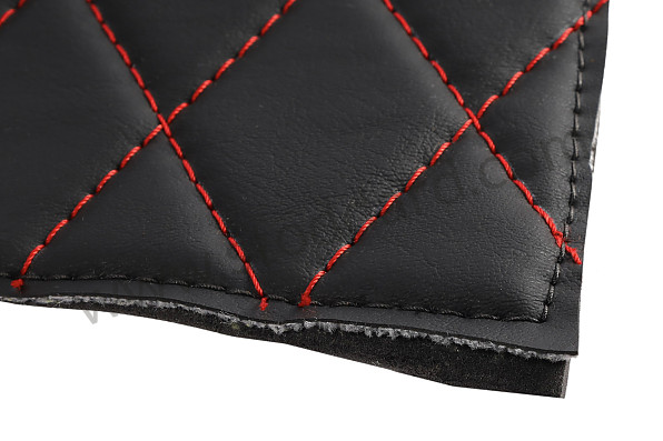 SIC556894RED - Engine Compartment Sound Pad - Custom Leather With Red Diamond Stitching. 911 912 1965-1977 for Porsche 911 65-69 &bull; 1969 &bull; 2.0T &bull; Coupe &bull; Manual Gearbox, 5 Speed