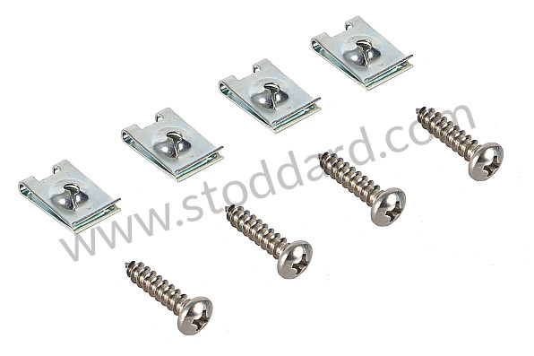 SIC55900200 - Horn Grille Hardware Set 911 912 1965-1973 for Porsche 