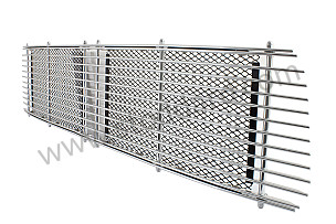 Engine Lid Grille 911 912 1965-1967. Concours Correct With Bright Anodized Finish INITIAL VERSION / CHROME / CHROME (SIC55904121)