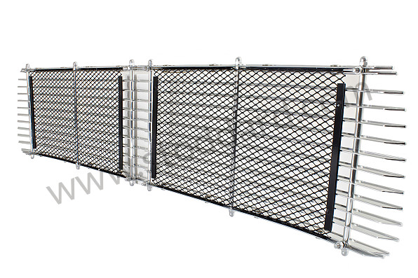 SIC55904121 - Engine Lid Grille 911 912 1965-1967. Concours Correct With Bright Anodized Finish for Porsche 