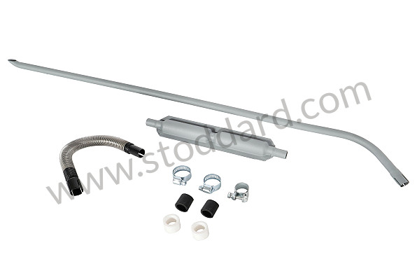 SIC572SET - Gas Heater Exhaust Set, Complete. for Porsche 