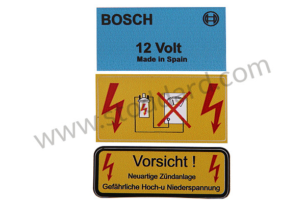 SIC602502DECAL - Bosch coil 12V decal set for Porsche 