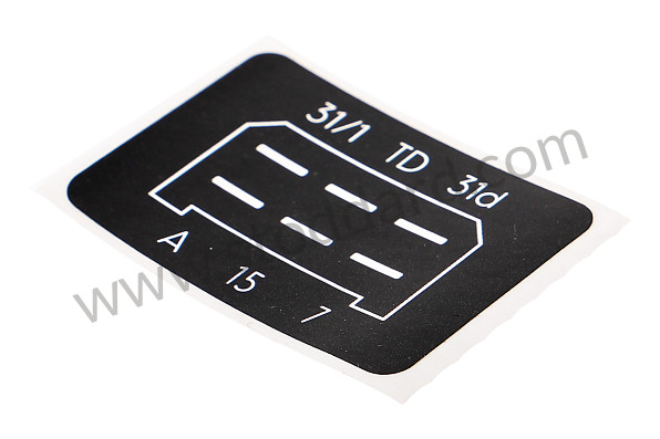 SIC60270255 - CDI Ignition Plug Decal for Porsche 911 78-83 &bull; 1978 &bull; 3.0Sc &bull; Coupe &bull; Manual Gearbox, 5 Speed
