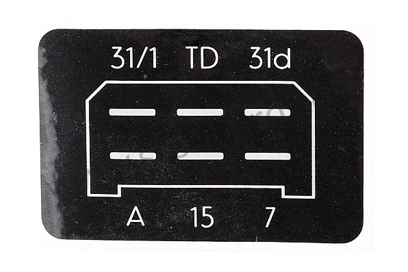 SIC60270255 - CDI Ignition Plug Decal for Porsche 911 78-83 &bull; 1978 &bull; 3.0Sc &bull; Coupe &bull; Manual Gearbox, 5 Speed
