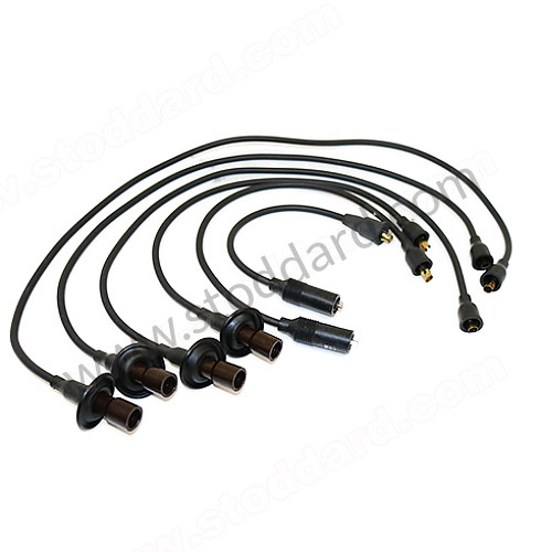 SIC61210200 - Ignition Spark Plug Wire Set, For 914-4 2.0 for Porsche 356A &bull; 1955 &bull; 1600 S (616/2) &bull; Cabrio A T1 &bull; Manual Gearbox, 4 Speed