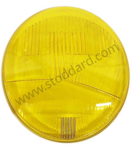 SIC63111101 - Yellow Bosch Headlight Lens For Late 356 And Early 911 / 912. French And Other Markets. for Porsche 