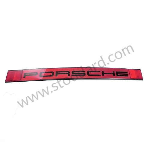 SIC63143204 - Center Rear Reflector, With External Porsche Decal For 911 912e 1974-1986 for Porsche 