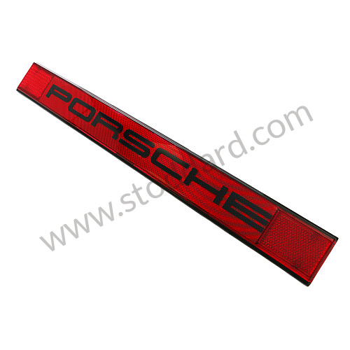SIC63143204 - Center Rear Reflector, With External Porsche Decal For 911 912e 1974-1986 for Porsche 