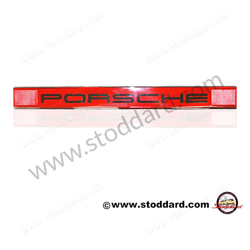 SIC63143204 - Center Rear Reflector, With External Porsche Decal For 911 912e 1974-1986 for Porsche 