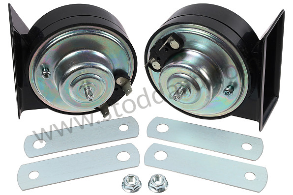 SIC63510100 - Horn Set, High And Low 12-Volt. All Cars. for Porsche 